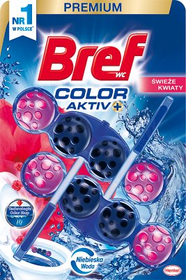 Bref Color activ+ zawieszka do muszli WC świeże kwiaty