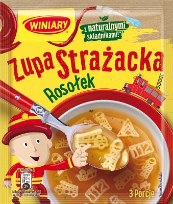 Suppe mit Winiary-Feuerbrühe