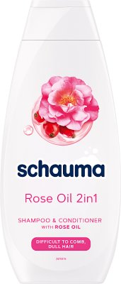 Schauma rose Oil 2in1 szampon  i odżywka do włosów splątanych i matowych