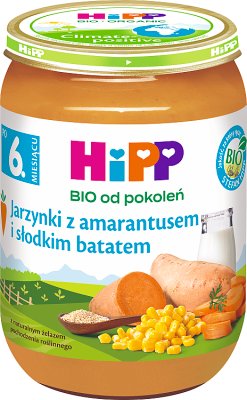 HiPP Gemüse mit Amaranth und Süßkartoffel BIO