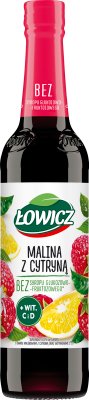Łowicz Dietary supplement in raspberry-lemon syrup