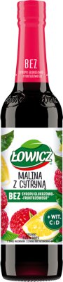 Łowicz Dietary supplement in raspberry-lemon syrup