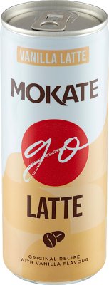 Mokate GO Latte Milchgetränk mit Vanillegeschmack und Kaffee