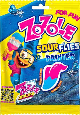 Жевательные конфеты Zozole Painter Sour, окрашивающие язык малиновым вкусом