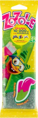 Zozole Painter Green sour gummies with watermelon flavor