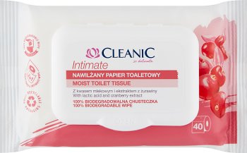 Cleanic Intimate nawilżany papier toaletowy