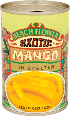 Beach Flower Exotic Mango cortado en almíbar ligero