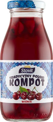 Compota de cereza tradicional polaca Stovit