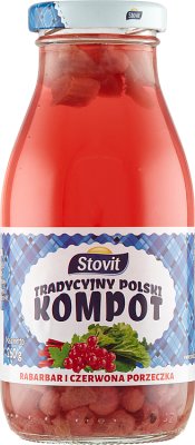 Stovit Tradycyjny Polski Kompot rabarbar i czerwona porzeczka