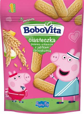 БобоВита Печенье пшенично-спельтовое с яблоком и персиком с 1 года