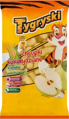 Tigers Apple-flavored corn crisps
