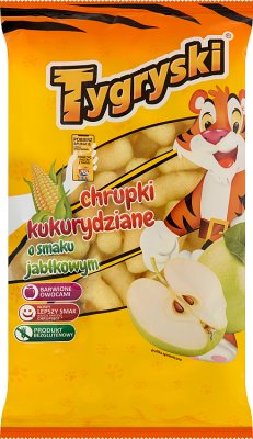 Tygryski Chrupki kukurydziane o smaku jabłkowym