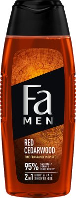 Fa Men Red Cedarwood shower gel with a 2in1 formula with the scent of wood notes of red cedar