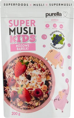 Purella Superfoods Kids Supermusli burbujas rosas
