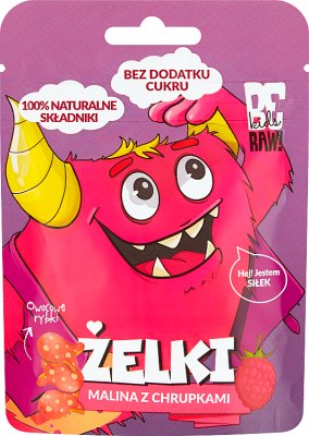 Be Raw! Kids Żelki malina  z chrupkami