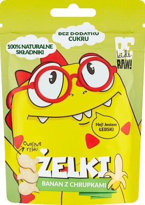 Be Raw! Kids Żelki bez żelatyny banan z chrupkami