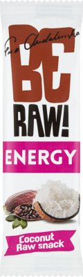 Be Raw! Energy Coconut bar with almonds and chlorella