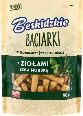 Beskidzkie Baciarki мультизерновые мини палочки с травами и морской солью