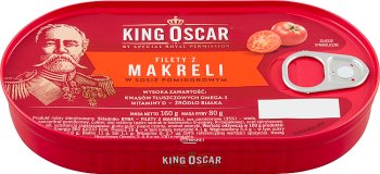 Königs-Oscar-Makrelenfilets in Tomatensauce