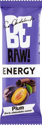 Be Raw! Energy Plum Baton o smaku  śliwkowym oblany gorzką czekoladą