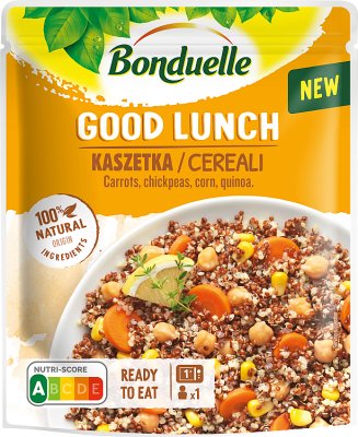 Bonduelle Good Lunch kaszetka  mieszanka marchwi, ciecierzycy, kukurydzy  i komosy ryżowej