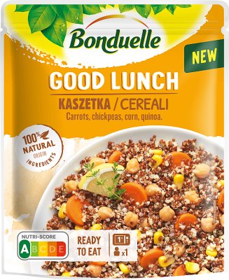 Bonduelle Good Lunch a caddy mix of carrots, chickpeas, corn and quinoa