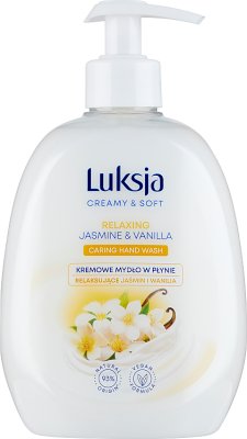 Luksja Creamy & Soft Jabón líquido cremoso con jazmín relajante y vainilla