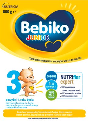 Bebiko Junior 3 Odżywcza formuła na bazie mleka dla dzieci