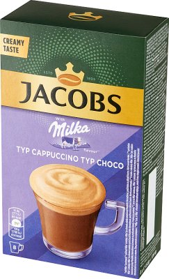 Jacobs A soluble coffee drink with cocoa, milka chocolate flavor