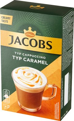 Jacobs Ein lösliches Kaffeegetränk, Typ Cappuccino Caramel