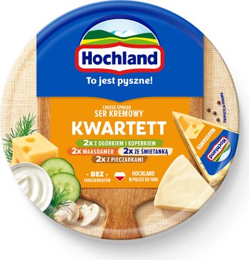 Cuarteto de queso crema Hochland