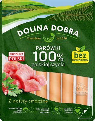 Dolina Dobra Parówki 100% Polish ham