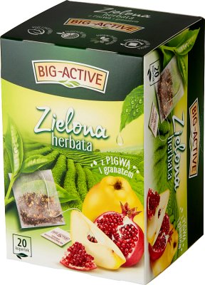 Big-Active Zielona herbata z pigwą i granatem