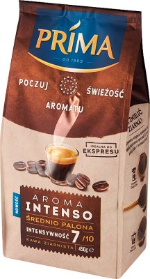 Кофе в зернах Prima, аромат интенсивный, средней обжарки
