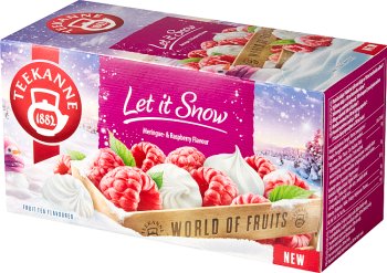Teekanne Let it snow aromatyzowana herbata owocowa o smaku bezy i maliny