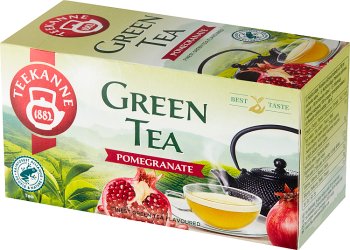 Teekanne Green Tea Pomegranate aromatyzowana herbata zielona o smaku owocu  granatu
