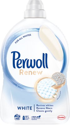 Perwoll Renew White Ein Flüssigwaschmittel zum Waschen weißer Textilien