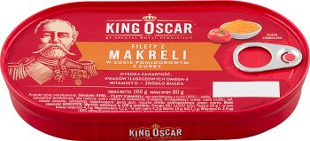 King Oscar Makrelenfilets in Tomatensauce mit Curry