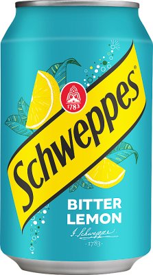 Schweppes Bitter Lemon A carbonated drink with a lemon flavor