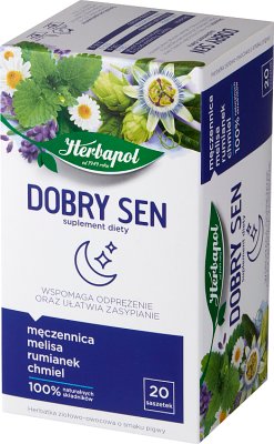 Herbapol Dobry Sen  herbata  ziołowo-owocowa , suplement diety