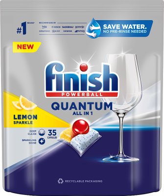 Finish Quantum Lemon Kapseln zum Geschirrspülen in der Spülmaschine