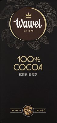 Wawel Tabliczka ekstra gorzka 100% cocoa