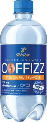 Tchibo Coffizz Ein kohlensäurehaltiges Getränk mit Maracuja-Geschmack mit Zusatz von Koffein