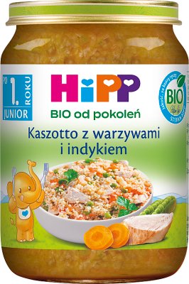 Hipp BIO od pokoleń, Kaszotto z warzywami i indykiem 
