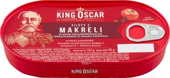 King Oscar Filety z makreli  w sosie pomidorowym, po meksykańsku o smaku  chipotle
