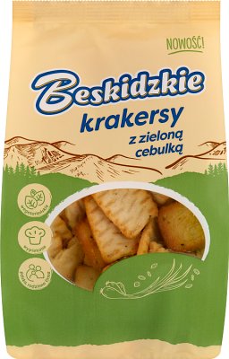 Galletas Beskid con cebolla verde