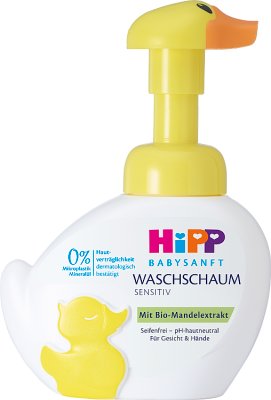 Hipp Babysanft Sensitive Pianka  kaczuszka do mycia twarzy i rąk
