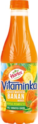 Zumo Hortex Vitaminka, manzana, zanahoria, plátano y mango