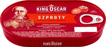 King Oscar Szproty w sosie  pomidorowym