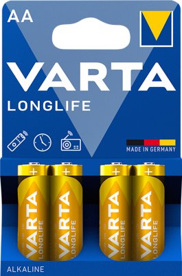 Pilas alcalinas Varta Longlife AA LR6 1.5V